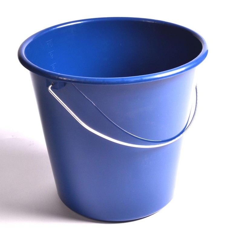 Emmer 10ltr Blauw Kunststof