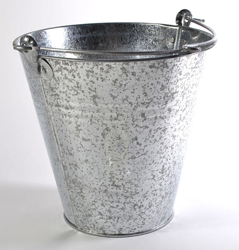 Emmer 10ltr Zink 28cm
