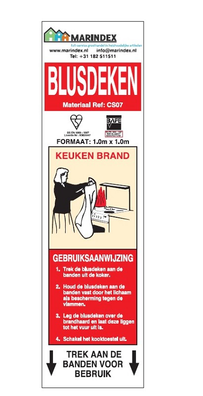 Blusdeken 110x110cm 3 Laags