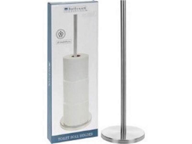 Staande Toiletrolhouder RVS