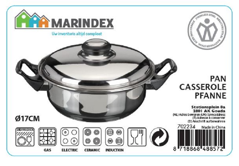 Kookpan Marindex Bakeliet 18cm