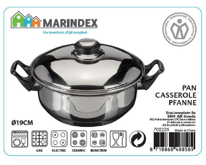 Kookpan Marindex Bakeliet 20cm