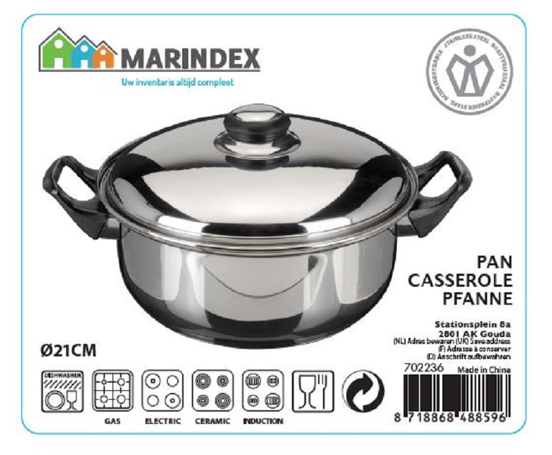 Kookpan Marindex Bakeliet 22cm