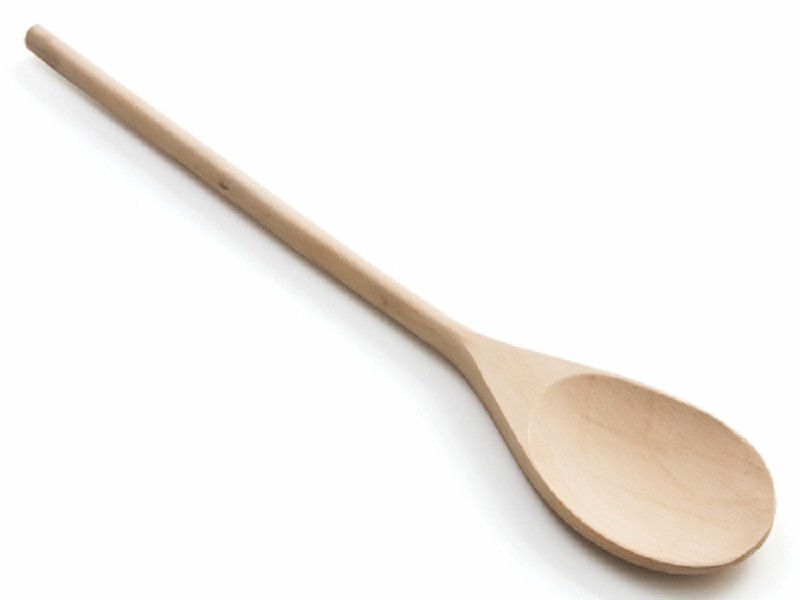 Pollepel Ovaal Hout 32cm