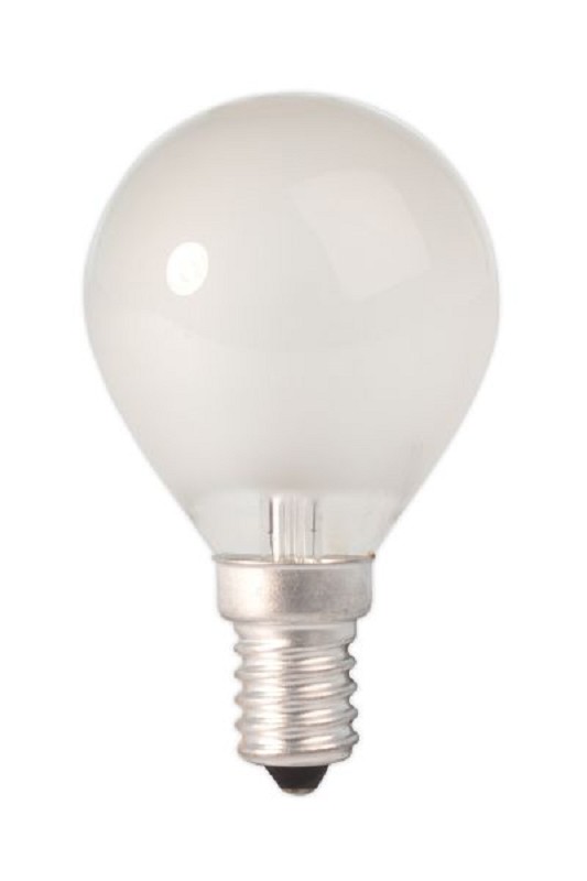 Ball lamp 240V 10W 50lm E14 frosted, energy