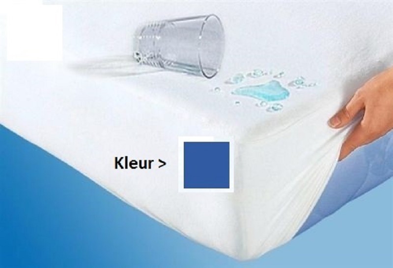 Hoeslaken Badstof 80x200x25 Blauw PU