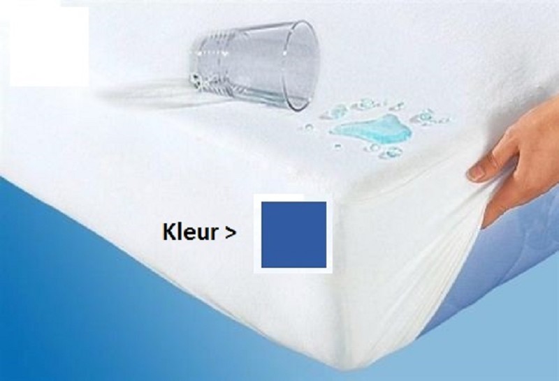 Hoeslaken Badstof 90x200x25 Blauw PU