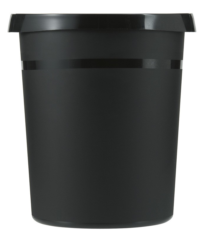 Papiermandje Kunststof 18 ltr Zwart
