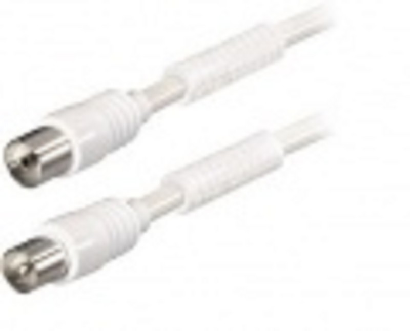 Tv Coaxkabel Wit 1,5 mtr