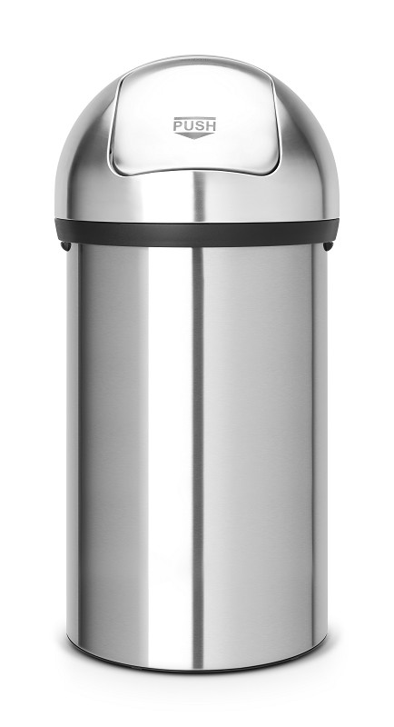 Brabantia Push Bin 60L Matt Steel
