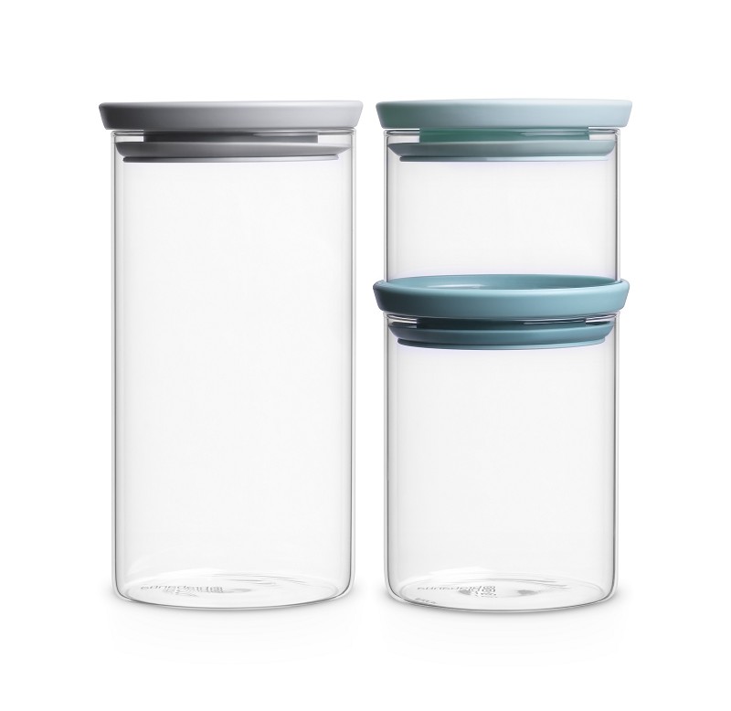 Brabantia Voorraadbus Glas Rond Set