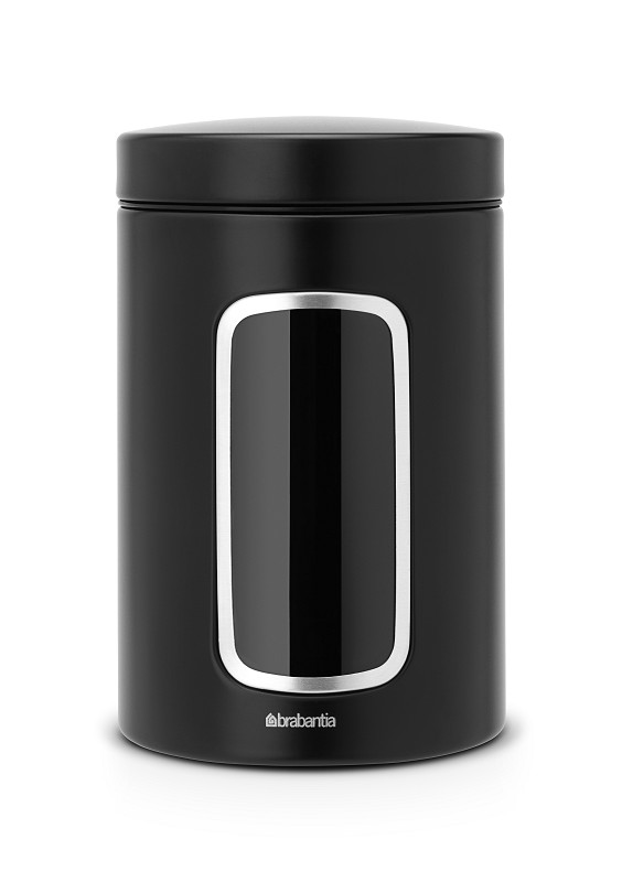 Brabantia Voorraadbus Venster 1,4L Zwart