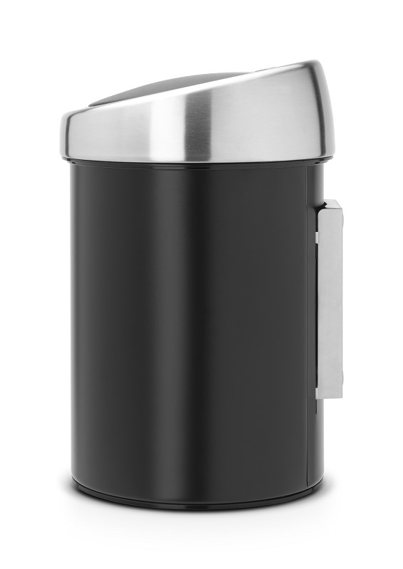 Brabantia Touch Bin Wand 3L Zwart