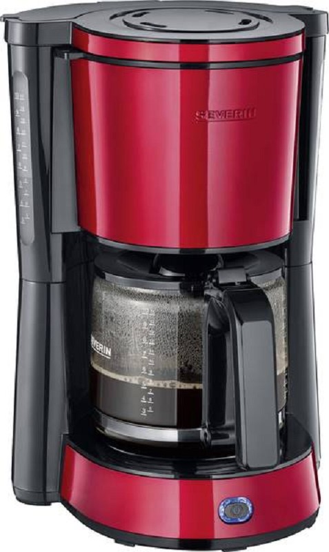 Koffiezetter Zwart-Rood Metallic 1,4L