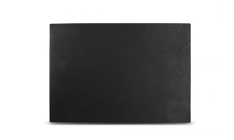 Placemat 43x30cm zwart synthetisch leer