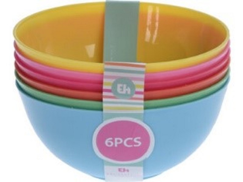 Kinder schaal 600ML  set 6 stuks