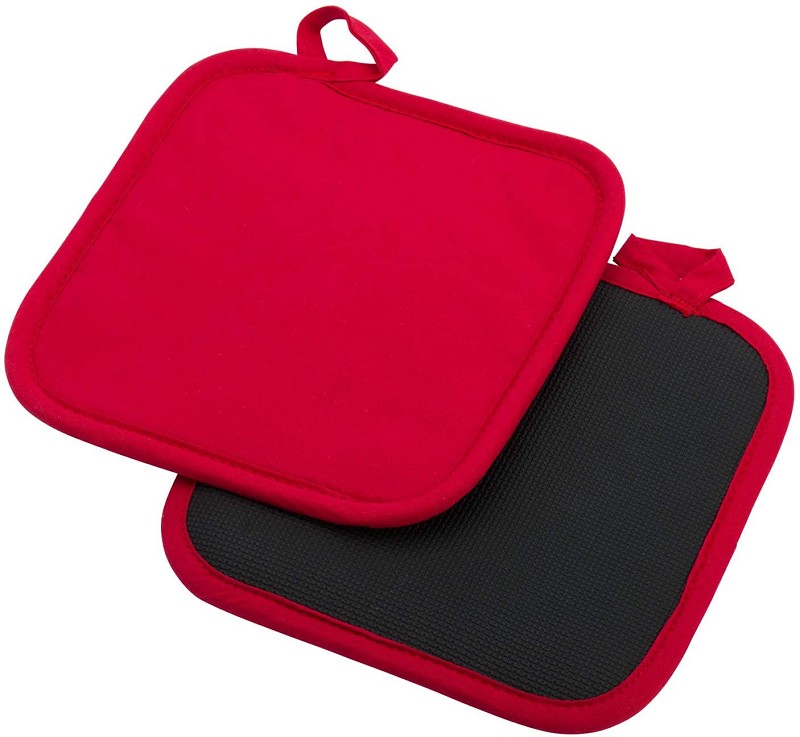 Pannenlap Katoen Rood 20x20