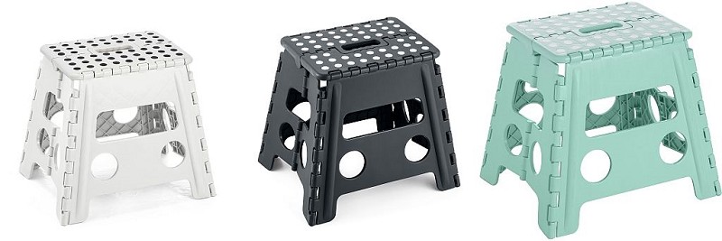 Opstapje 32cm hoog zwart