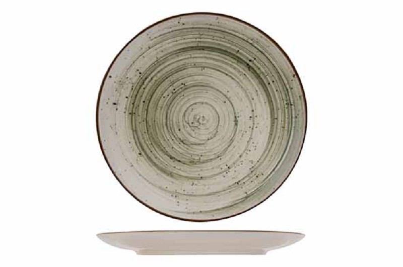 Sintra Ivy Green plat bord - aardewerk.