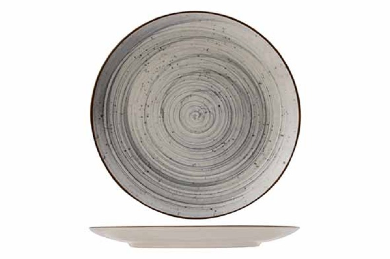 Sintra blauw bord plat 26cm - aardewerk.