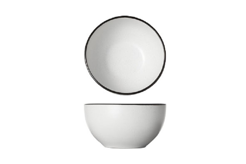 Speckle white kommetje 14cm - aardewerk.