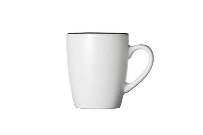 Speckle white beker 35cl- aardewerk.