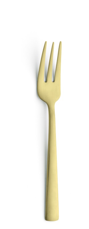 Amefa Ventura Gold Satin Cake fork / gebakvork