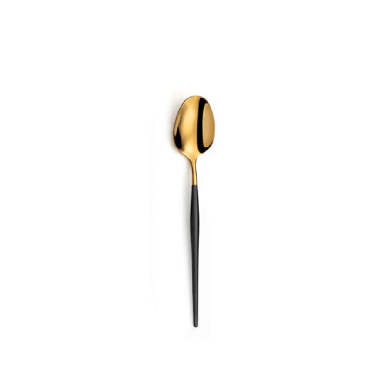 Amefa Soprano Black/Gold Medium teaspoon / koffielepel