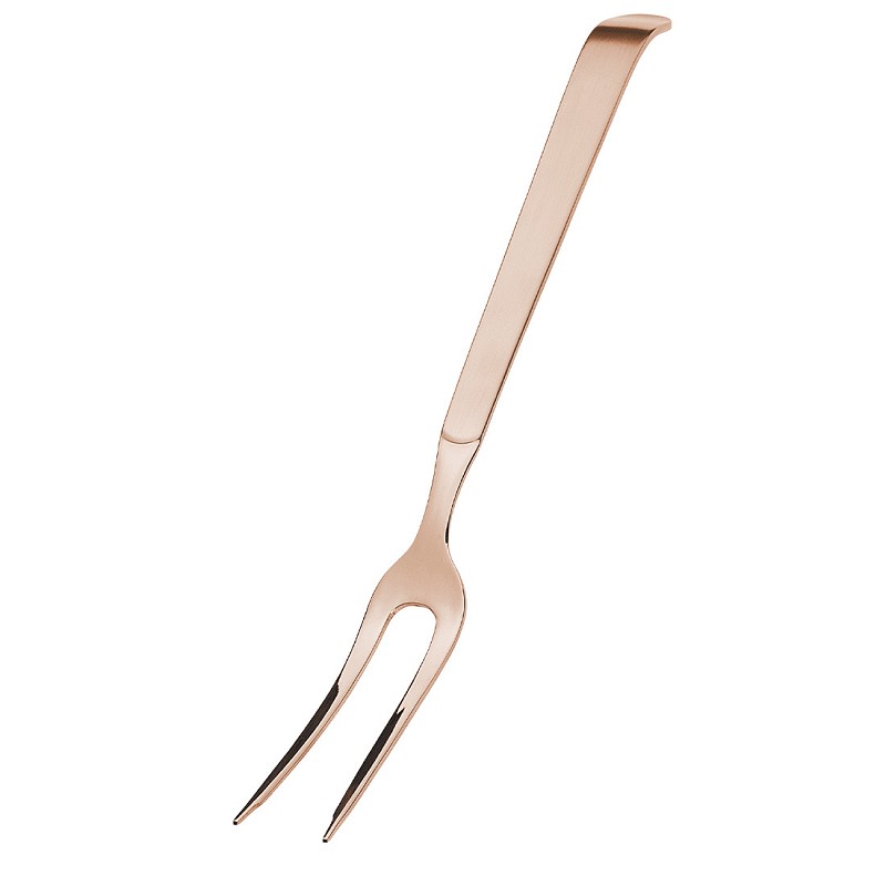 Amefa Buffet Copper Hanging Card Serving Fork  (Copper PVD)**