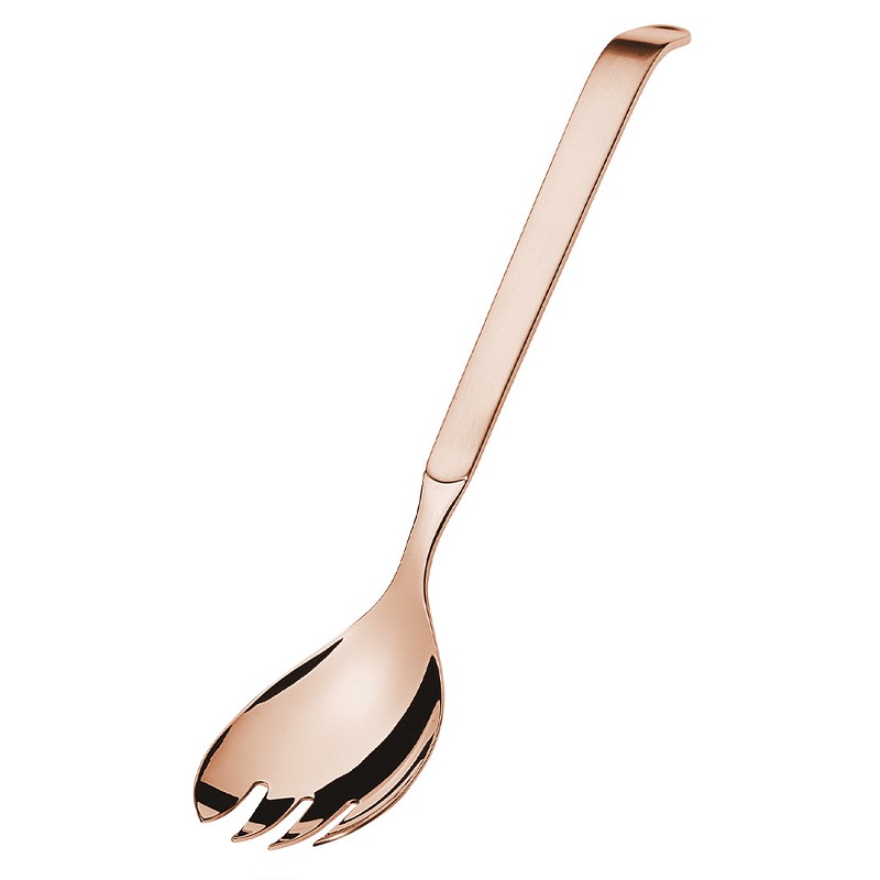 Amefa Buffet Copper Hanging Card Sal. Serv. Fork large  (Copper PVD)**