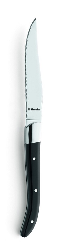 Amefa Royal Steak Steak knife Velvet serrated / Steakmes zwart met kartel