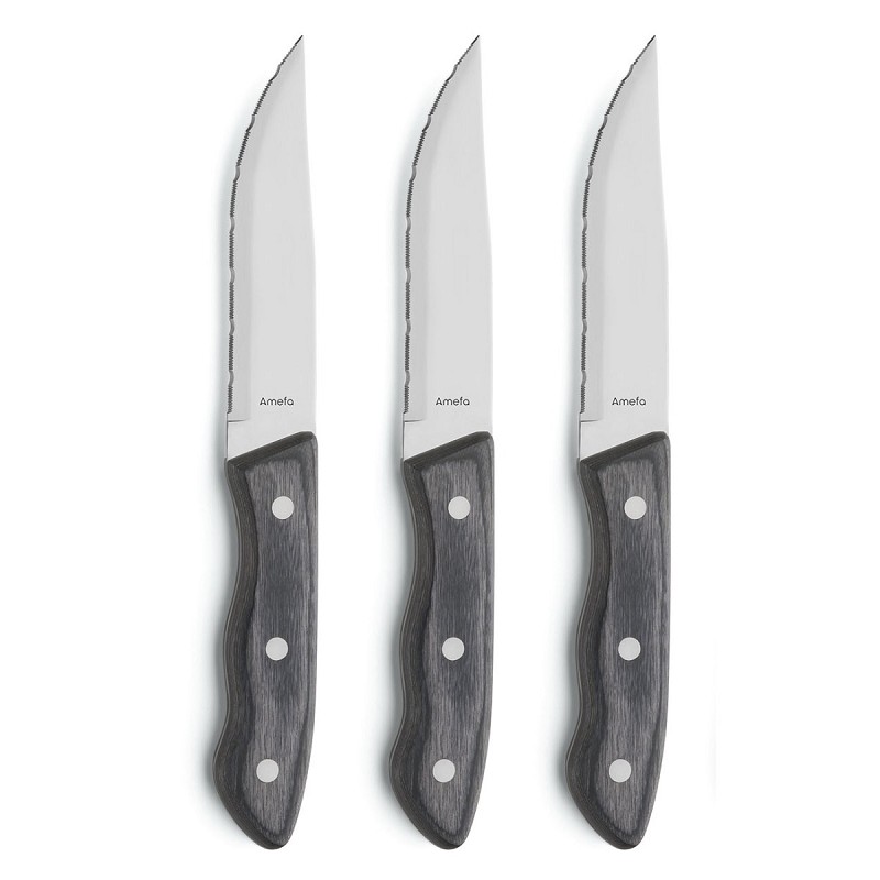 Amefa 3 Hercule XXL Steakknives on blister / 3 Steakmessen op hangkaart