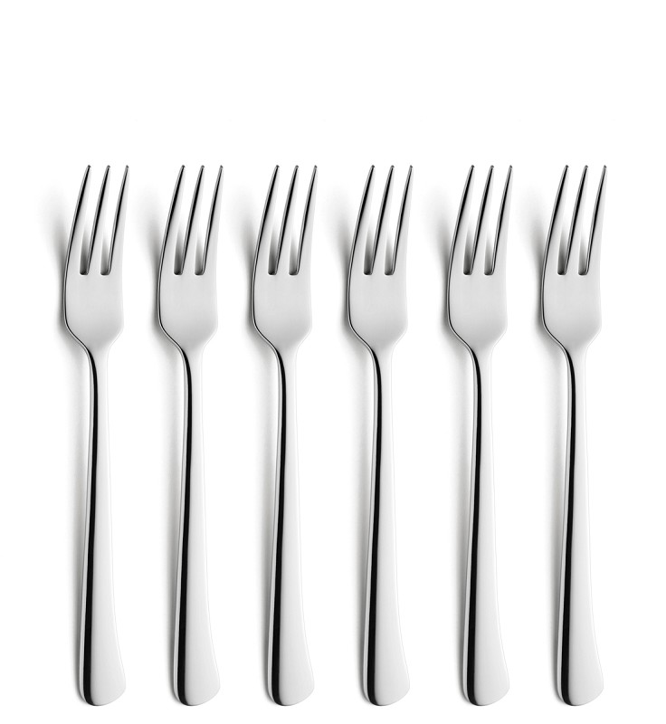 Amefa Chuletero 6 steak forks on blister / 6 steakvorken op hangkaart