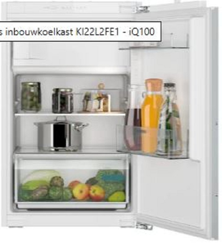 Siemens inbouw koelkast, 88cm, 136L. DOD