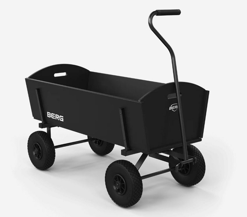 Berg Bolderkar XL zwart 140x60x72cm