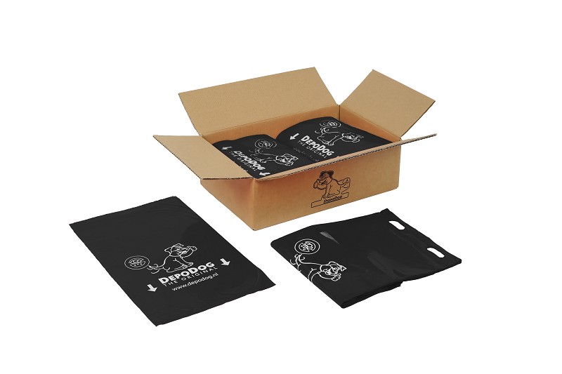 Hondenpoepzakje HDPE standaard zwart doos a 5000 zakjes